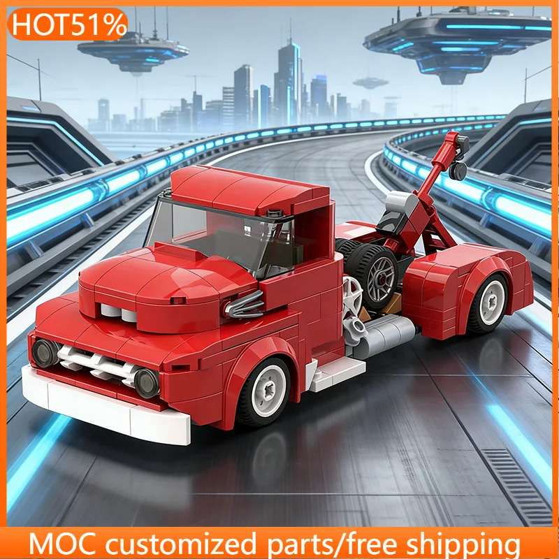 

297 PCS transport Wrecker MOC Customize Modular Building Block Creative Design Educational Learning Toy DIY Toy Christmas Gift