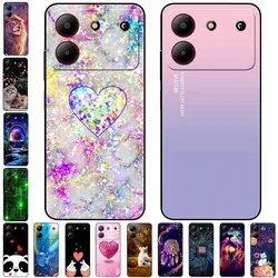 For ZTE Blade A54 Case Protective Soft Silicone Lovey Cat Space TPU Covers for ZTE BladeA54 4G Bumper For Blade A 54 Phone Bag