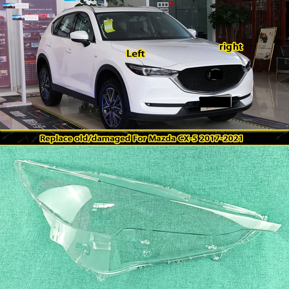 

Для Mazda CX-5 2017 2018 2019 2020 фара прозрачный корпус абажур абажур передняя фара крышка линзы из плексигласа