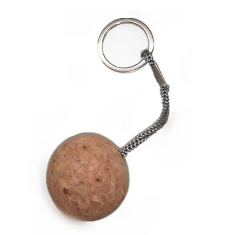 35mm schwimmender Korkball-Schlüsselanhänger, ultraleicht, 7 Farben, Holz-Schlüsselanhänger, Segelboot-Schwimmkörper, schwimmfähiger Seil-Schlüsselring, Kajak-Zubehör – Detail 3