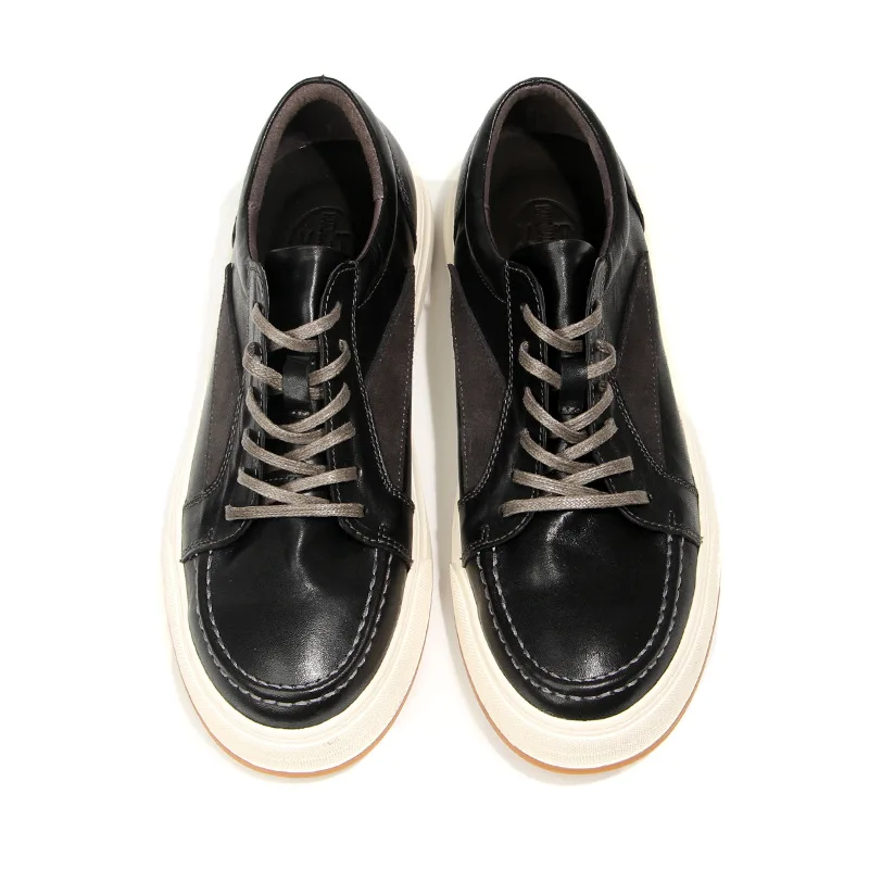Washed Horseskin Men's Board Shoes Retro Vintage Men's Casual Shoes Designer Loafers Men