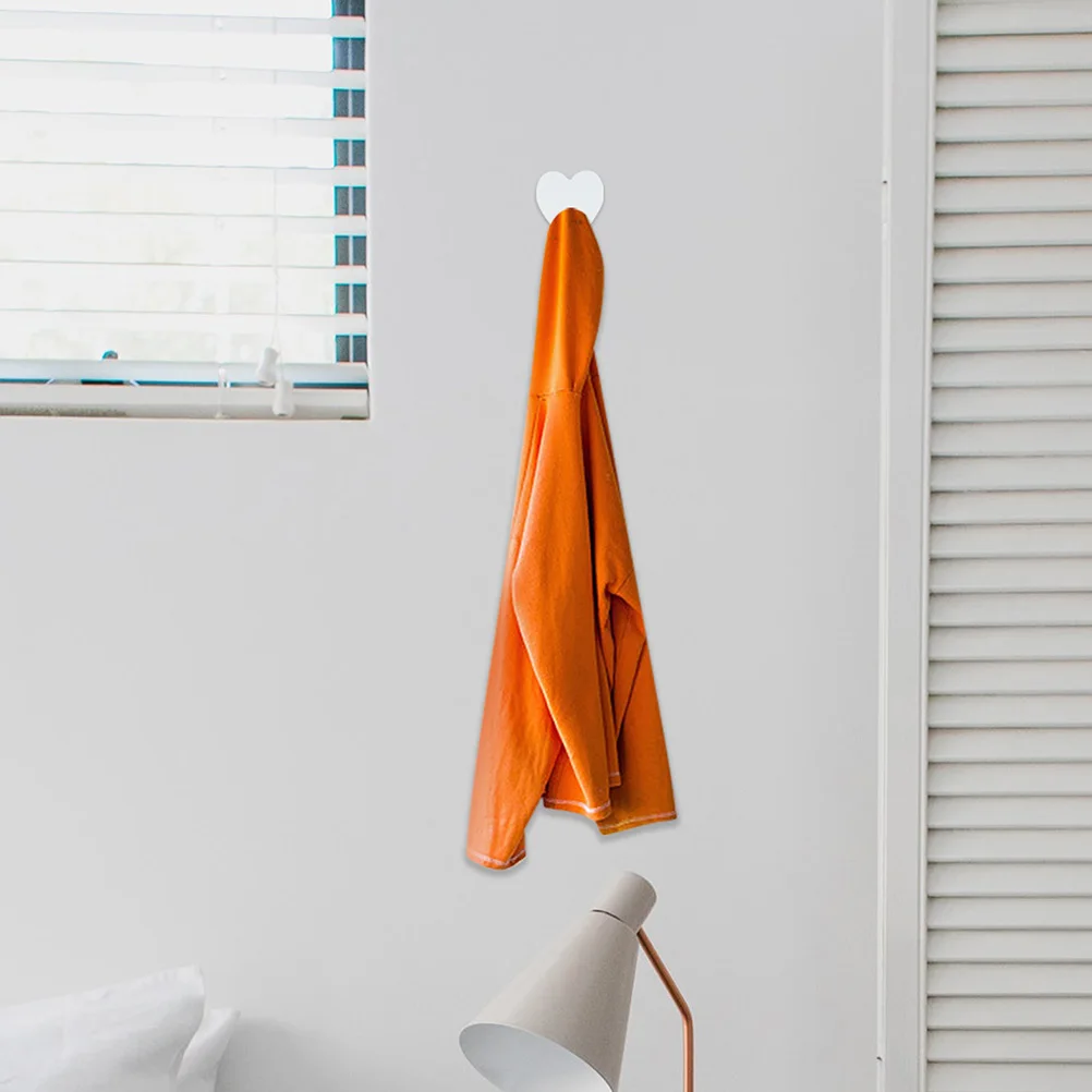 

20 шт. самоклеящихся крючков в форме сердца из нержавеющей стали, настенные вешалки для ванной комнаты, без следов, для дома, декоративные, для пальто и шляп