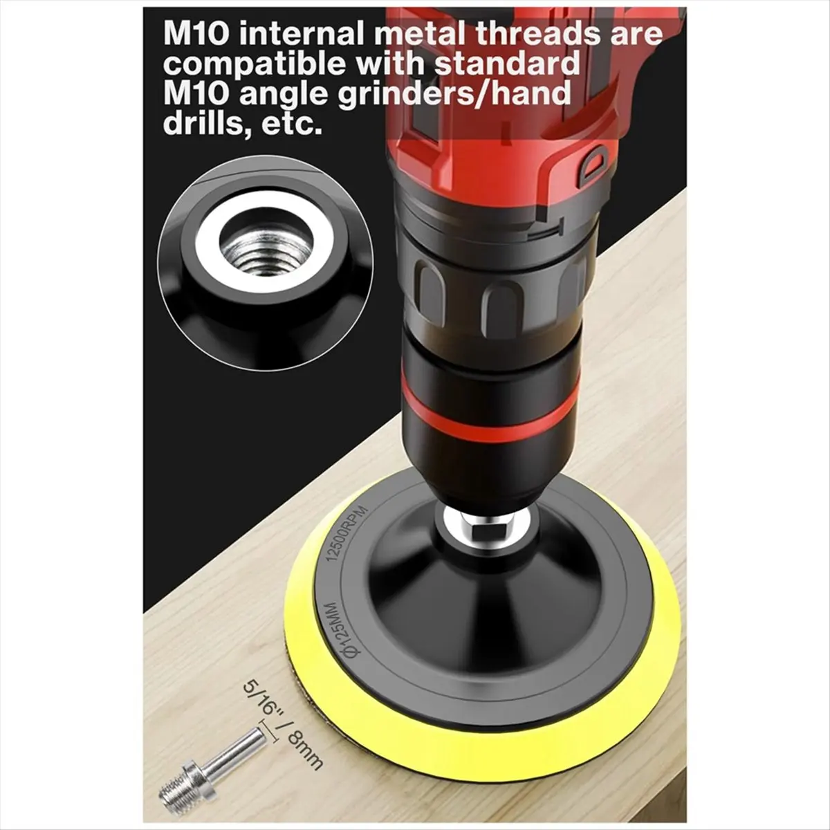 ABJY disques abrasifs à crochet et boucle de 5 pouces, 70 disques de finition en papier de verre 40,60,80,120,180,240,320,600 grains, filetage de 3/8 pouces