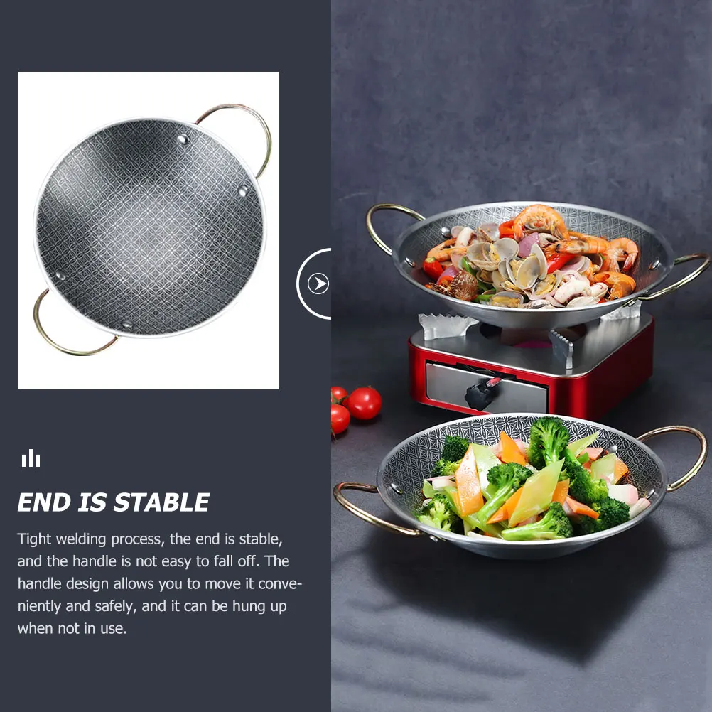 

Stainless Steel Pot Kitchen Cooking Pan 25cm Reusable Hot Pot Lid Cooking Pan Sturdy Kitchen Cookware