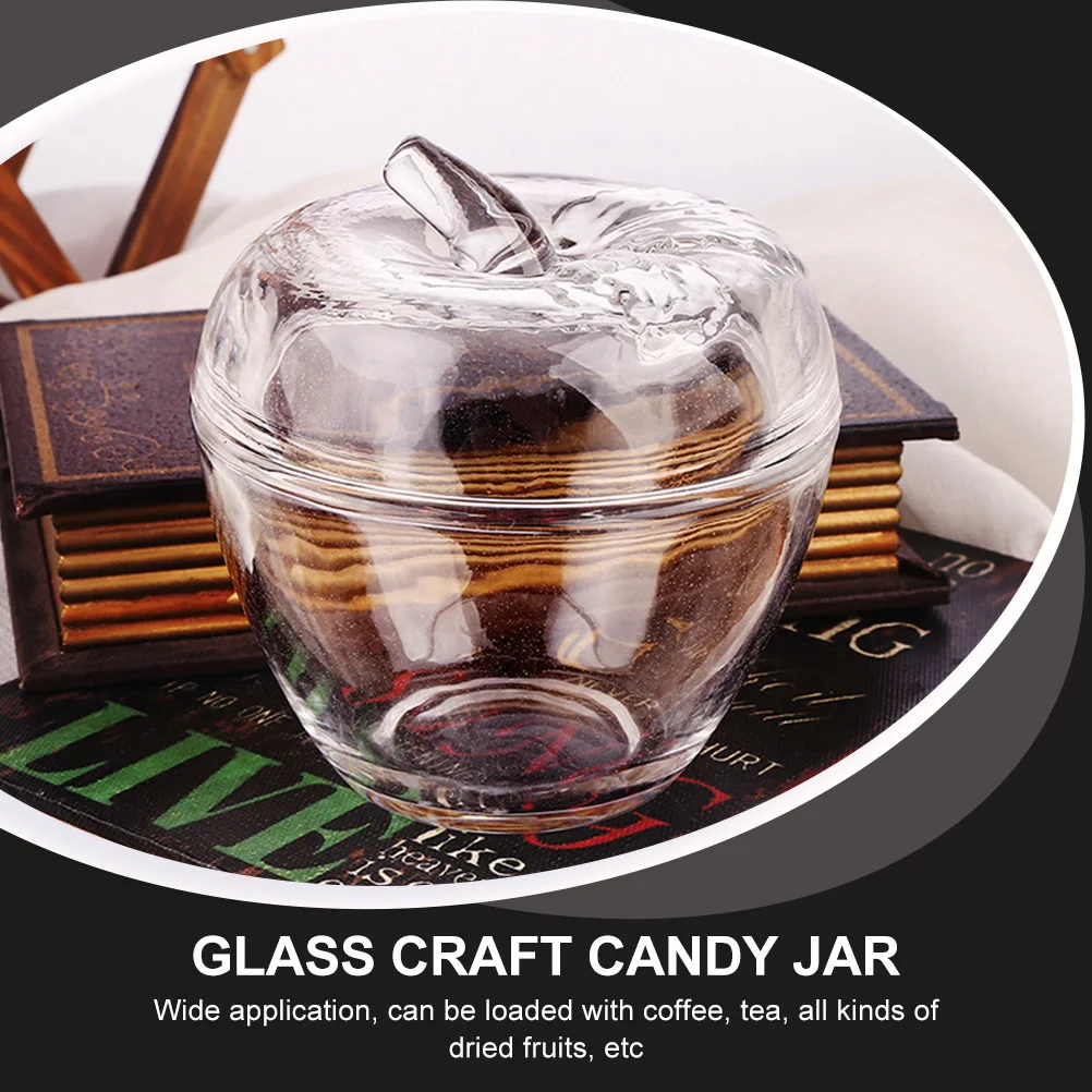 

1Pcs Apple Storage Jar Sealed Candy Container Kitchen Transparent Food Holder Household Tea Grain Box
