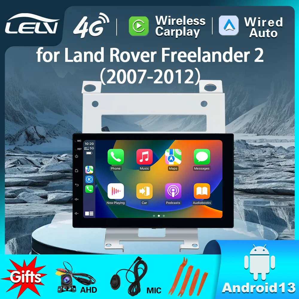 LELV 7 inch Android for Land Rover Freelander 2 2007-2012 Car Radio Stereo Multimedia Player GPS Carplay 4G WIFI