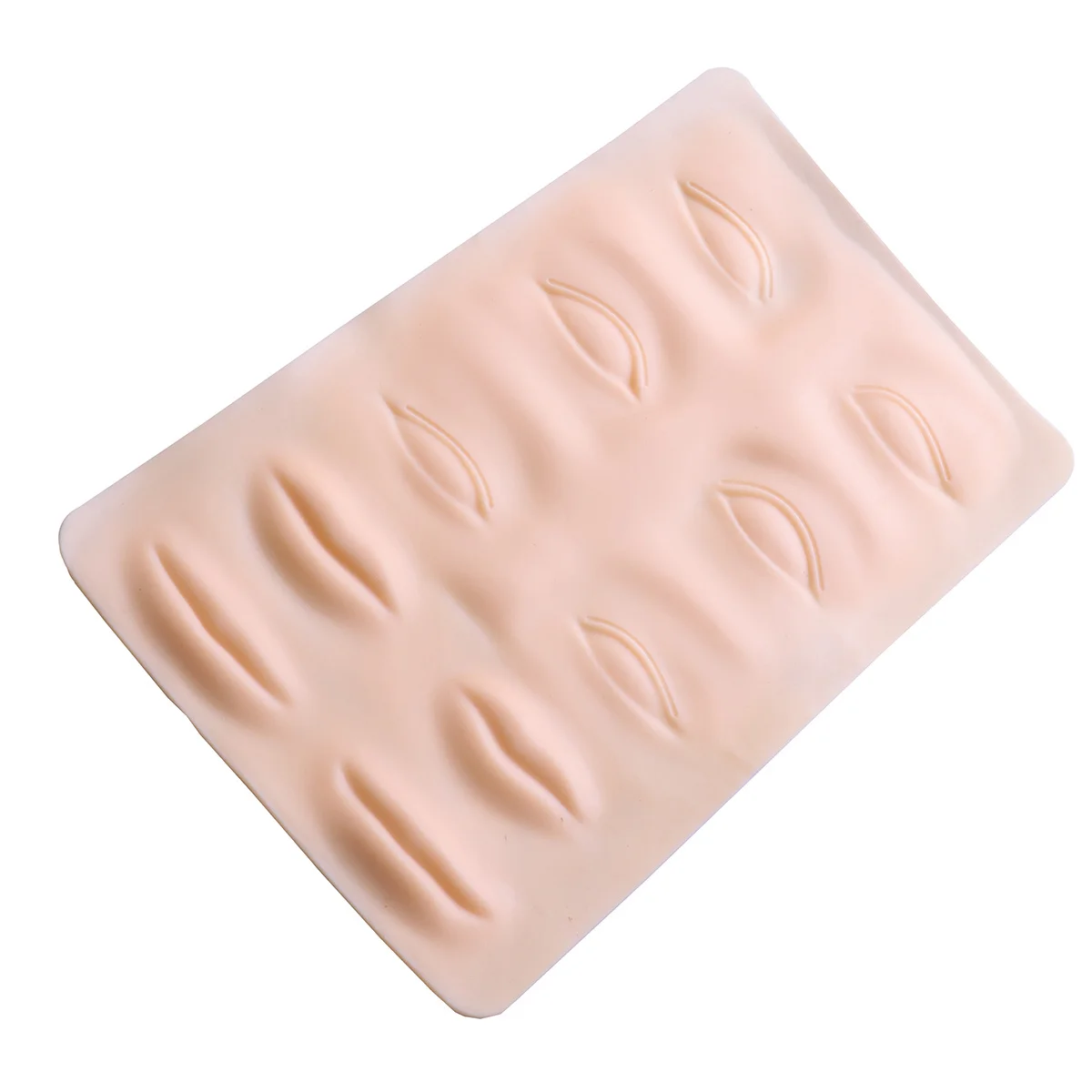 

1PC Embroidered Practice Skin Blank Silicone Practice Skin Simulation Practice Skin for Beginners Professional Salon Use 3D