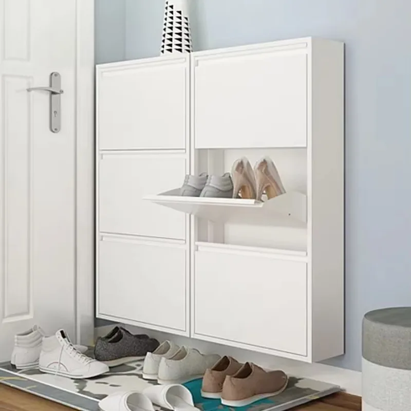 White Shoes Cabinet Metal Shoe Cabinet Large Wall Shoe Cabinet  Home Furniture