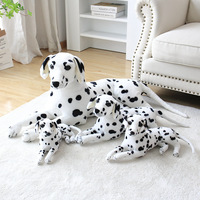 2 Styles Stuffed Animals Dog Dalmatian Plush Toy Lifelike Giant Dog Toy Realistic Animal Kids Toys Gift For Children