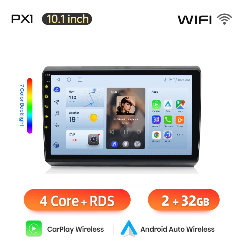 AWESAFE Draadloze CarPlay Android Auto Radio voor VW Volkswagen Caddy 2005 - 2015 GPS Navigatie Plug and Play RDS DSP CAN-BUS Behoud van originele functies