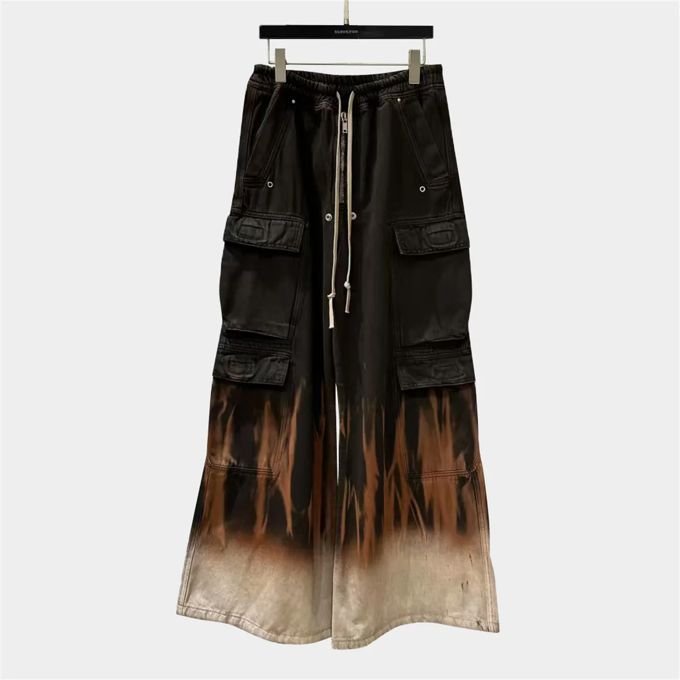 

25AW High Street темный стиль рабочая одежда джинсовые брюки мужские повседневные брюки мужские модные удобные брюки мужская одежда