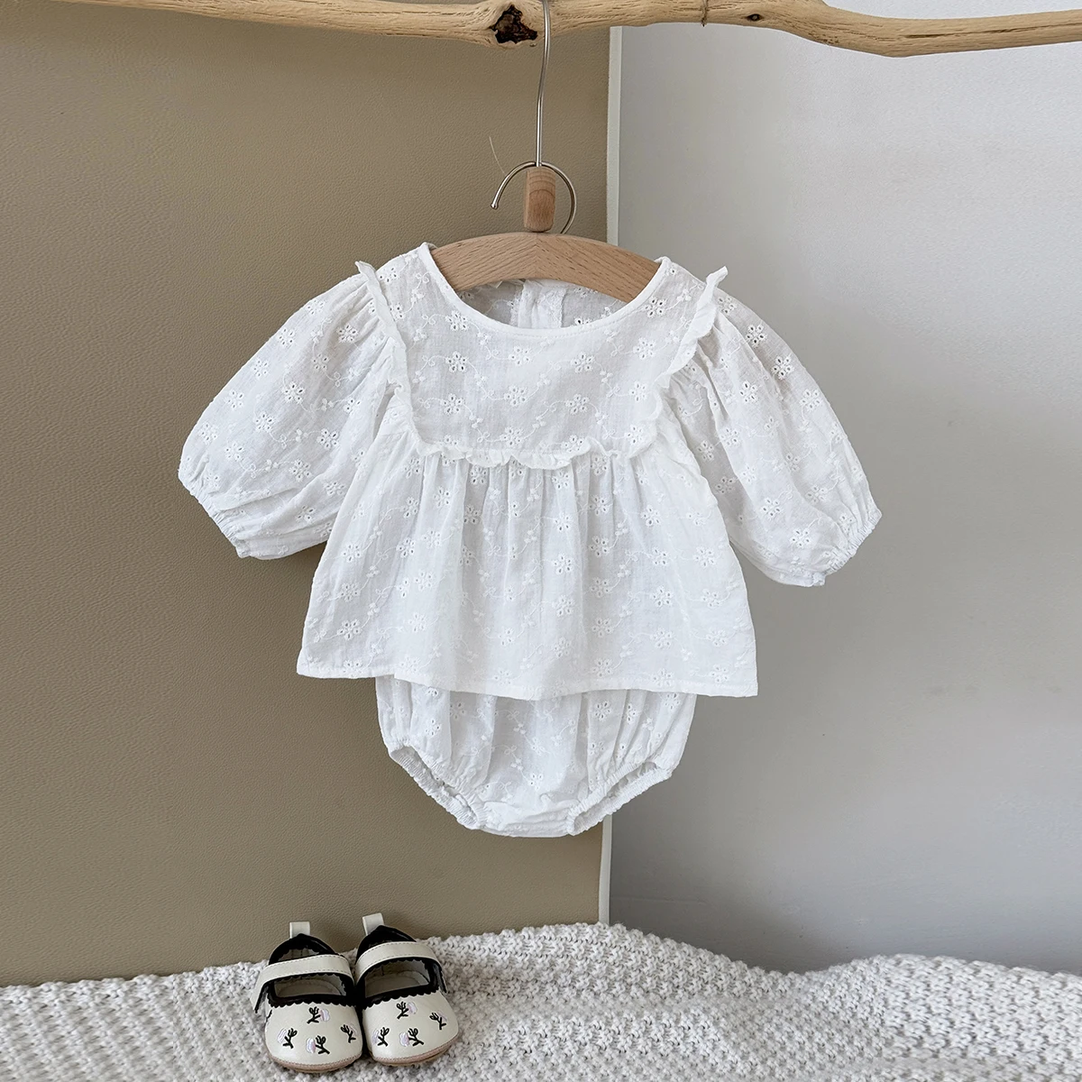 Baby Kleidung Neugeborenen Blase Strampler Neue langarm Neugeborenen Baby Mädchen Sommer Strampler Weiche 1-18 Monate Overall Body