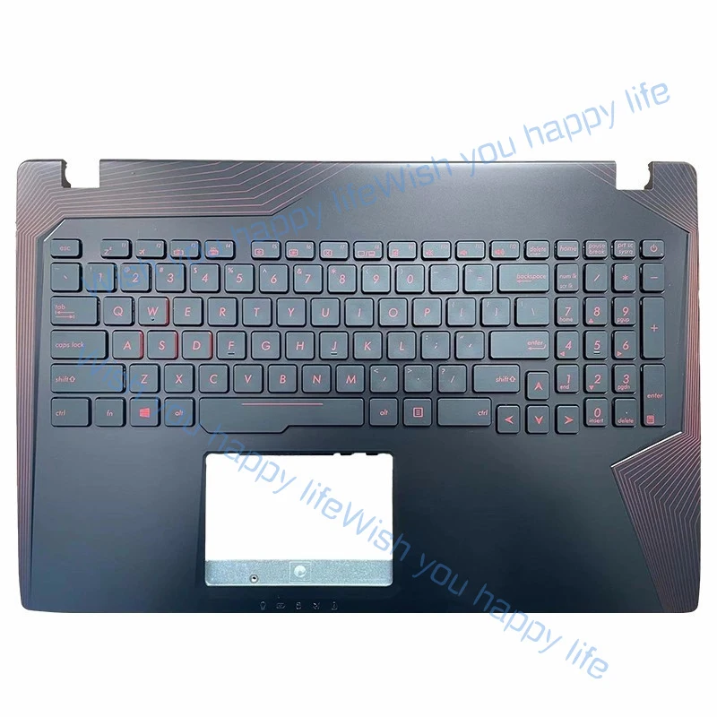 L... New For Asus GL553VW ZX53V FX53 FX53VD ZX53VM FX553V Palmrest Backlit Keyboard