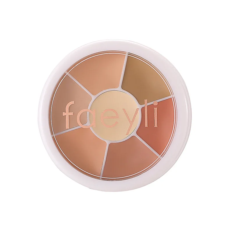 

Pure Holding Makeup 6 Color Concealer Palette Spot Acne Print Repair Foundation Dark circles are not easy to stick powder