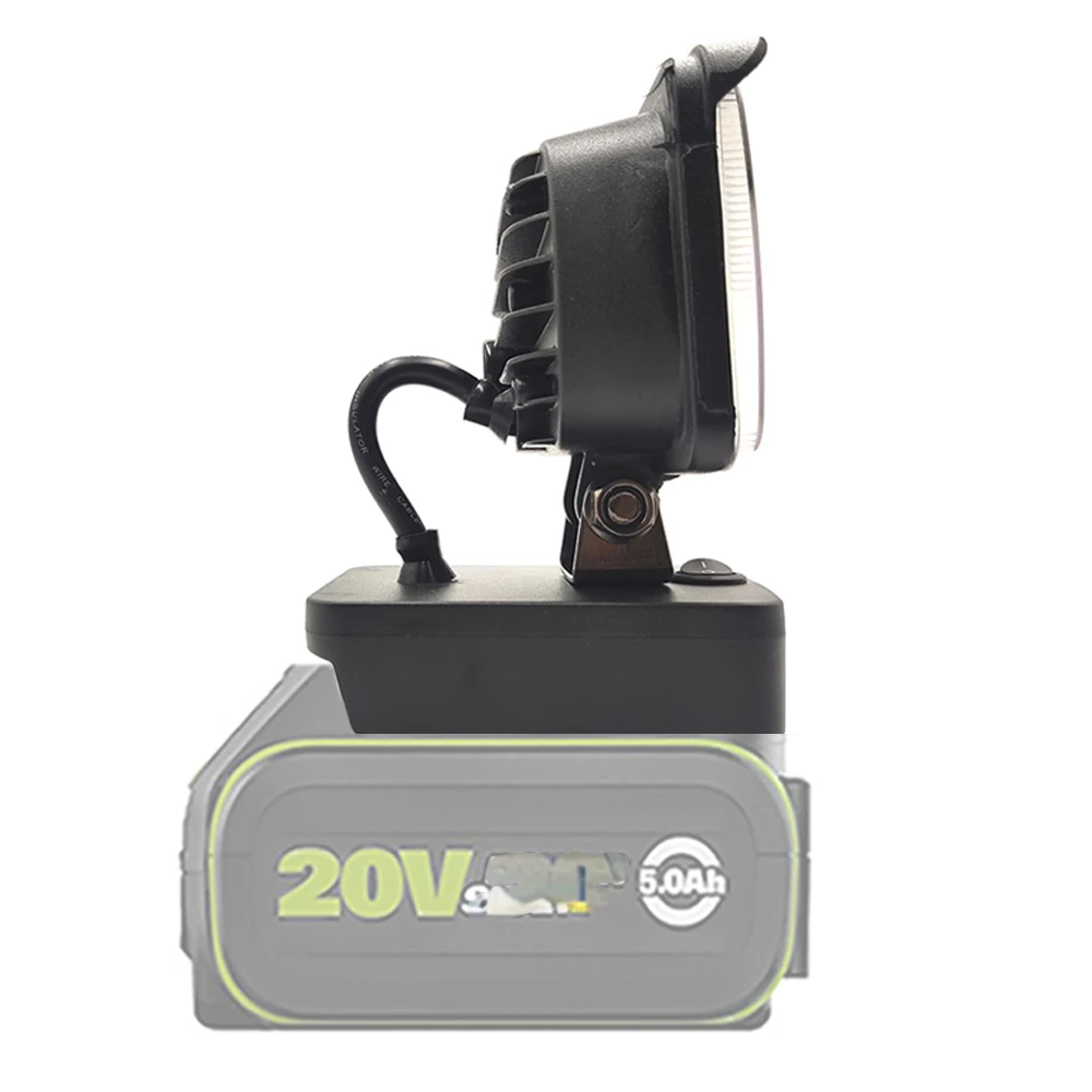 3 Inch LED Work Light Cordless Tool Lamp Flashlight Emergency Lighting for Makita/Bosch/Dewalt/Milwaukee M&18 18V Li-ion Battery