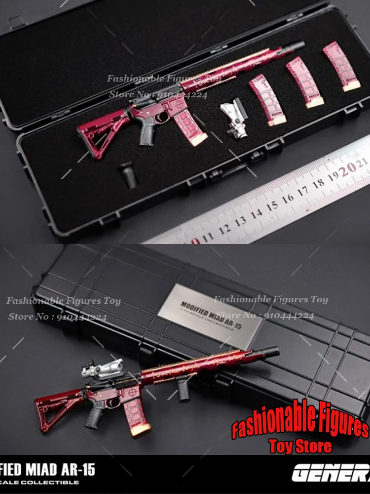 GENERAL GA-009 Escala 1/6 Arma de Soldado Clássicos Ar-15 Tipo Rifles Modelo de Plásticos de Combate Militar Fit 12 "Figura de Ação Corpo