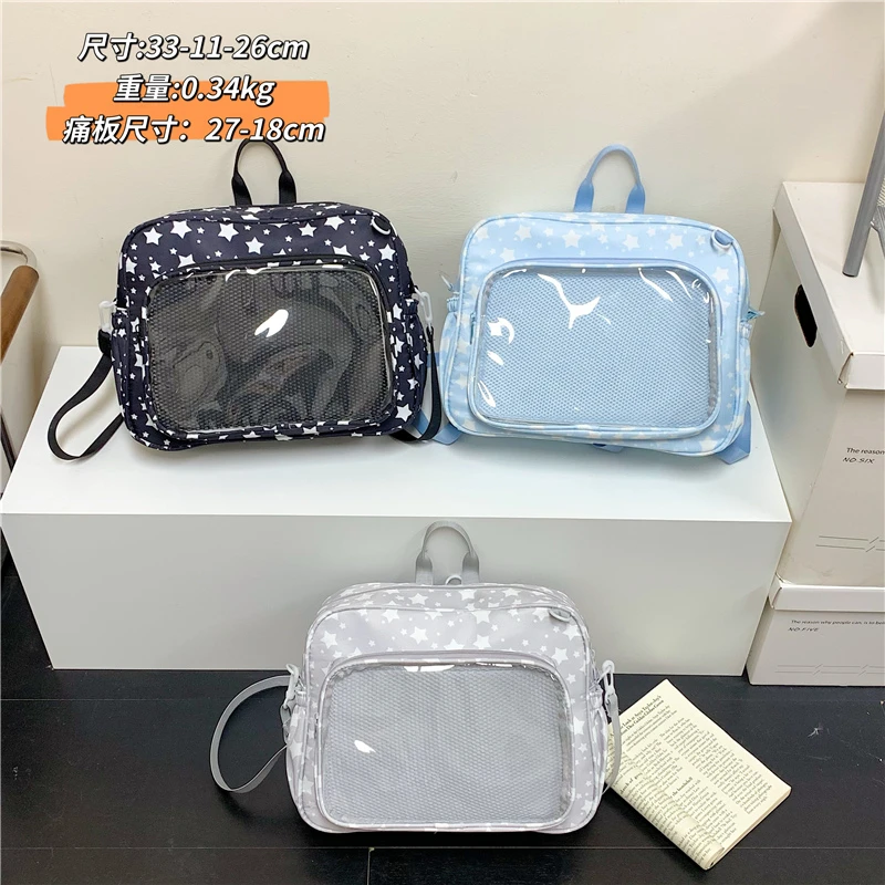 

Lightweight Casual Soft Students School Backpack Teenager Girls Ita Backpack Pin Display Itabag Cute Travel Rucksack Bookbag