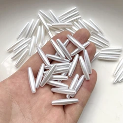White rice white long tube straight hole beads diy jewelry making decorative bracelet necklace making decorative beads