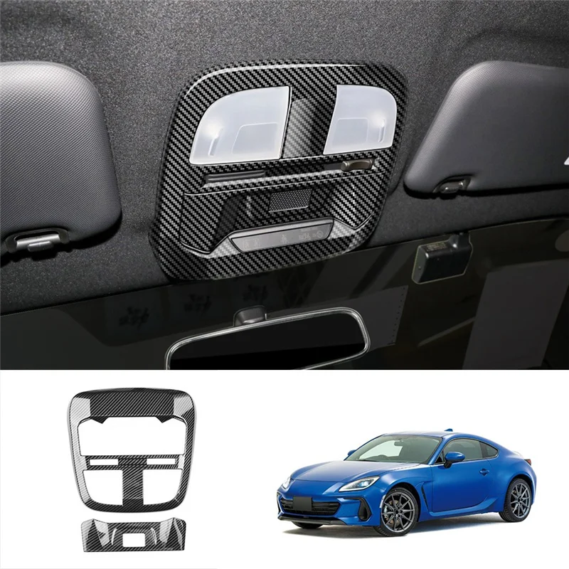 For SUBARU BRZ/ZD8 TOYOTA GR86/ZN8 2021-2023 Car Roof Reading Light Lamp Cover Trim Interior Accessories Carbon