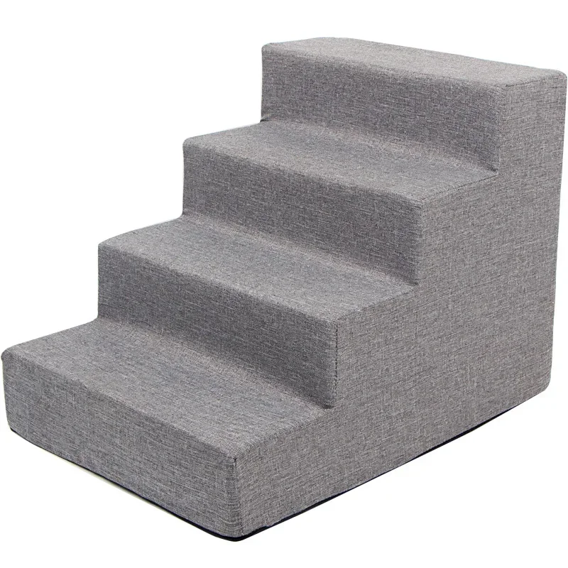 Pet dog staircase steps small dog teddy ladder bedside sofa climbing bed sponge removable and washable