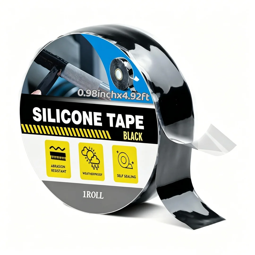 Self Adhesive Silicone Tape, Waterproof and Heat-Resistant Rubber Tape - No Residue, Used for Automobiles and Pipelines