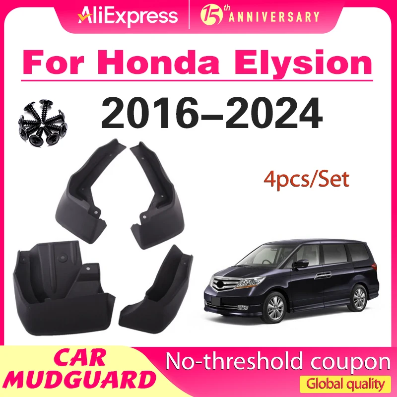 

For Honda Elysion 2016-2024 Elysion Fender Mudguard Mud Flaps Guard Splash Front Rear Flap Mudguards Car Accessories