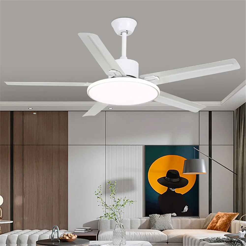 

Modern LED Fan Light Luxury Living Room Restaurant Bedroom Children's Room Lighting Decoration Fan with Light and Remote
