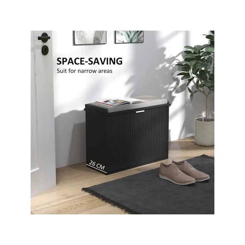 مقعد تخزين - منظم أنيق وعملي للاستخدام المنزلي والمكتبي، مثالي لغرفة المعيشة أو المدخل أو غرفة النوم،