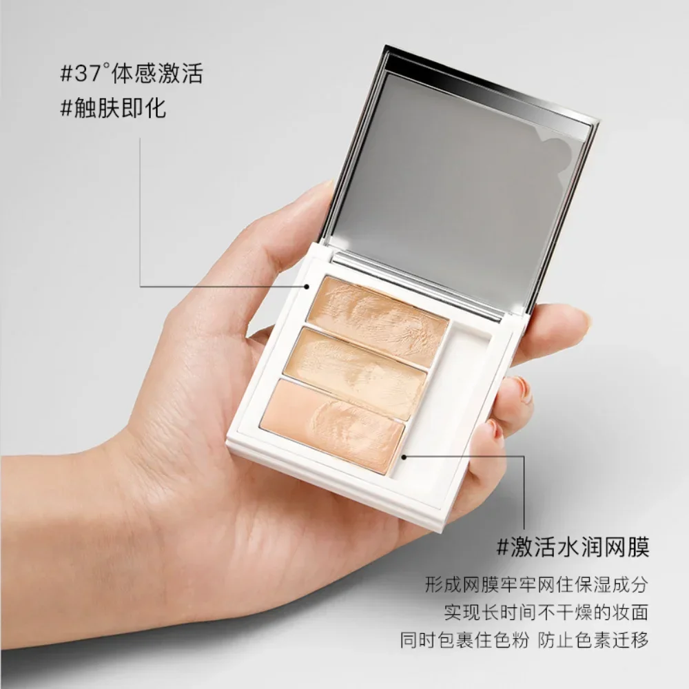 RNW 3-Color Concealer Palette Cover Blemishes Acne Marks Dark Circles Brightening Corrects Skin Tone Waterproof Makeup Cosmetics