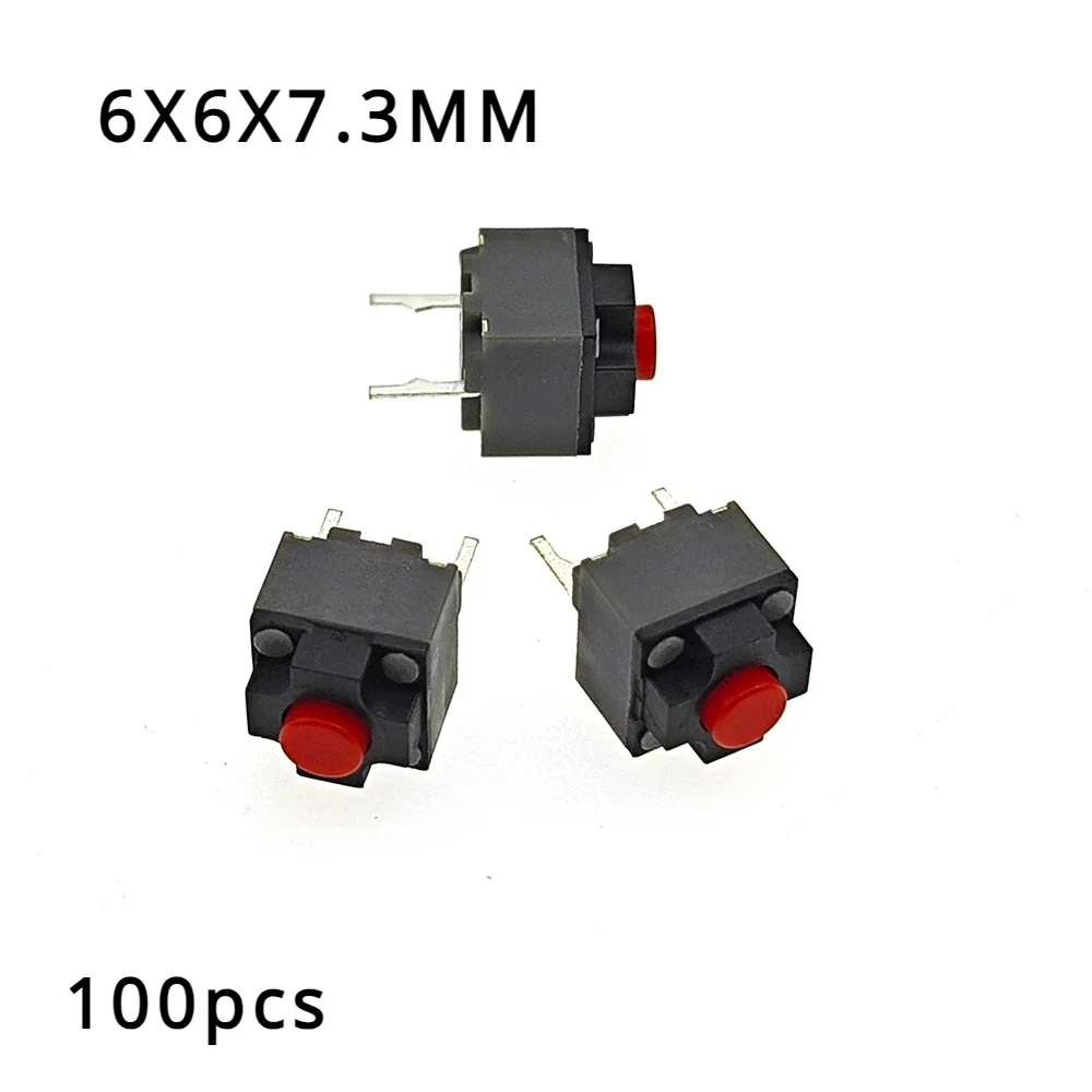 

100 шт., кнопка отключения звука, 12 В постоянного тока, 50 мА, 6*6*7,3, бесшумный переключатель, беспроводная мышь, проводная кнопка мыши, микропереключатель