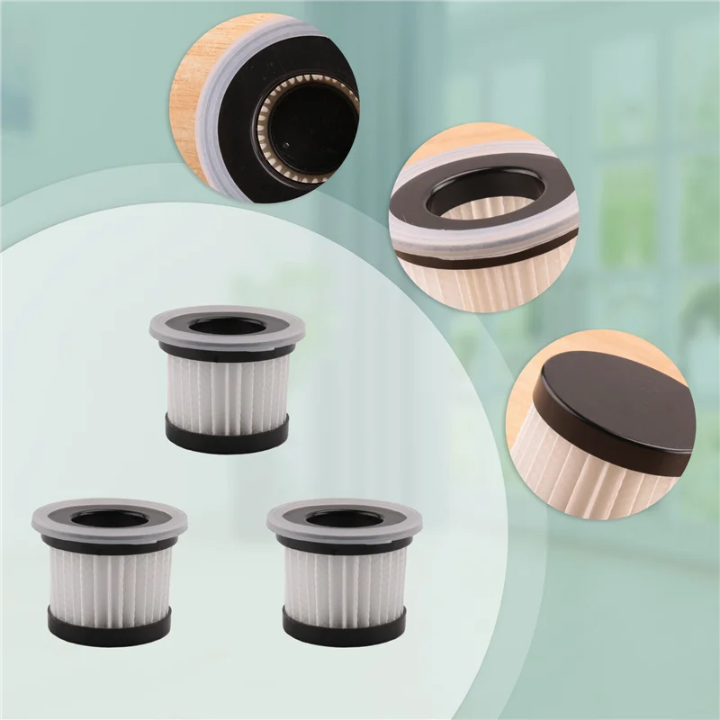 For Xiaomi Deerma Vacuum Cleaner CM810 CM300S/400/500/800/900 HEPA Filter Dust Mite Replacement Accessories Parts 3Pcs-Y48A