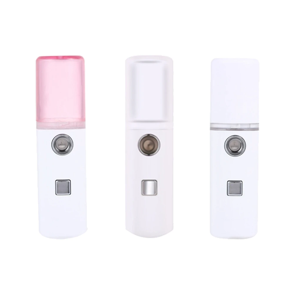 

Nano Facial Steamer Mini Portable Skin Care Sprayer White ABS 60s Timer Auto On Off Mist Cooler Non Push