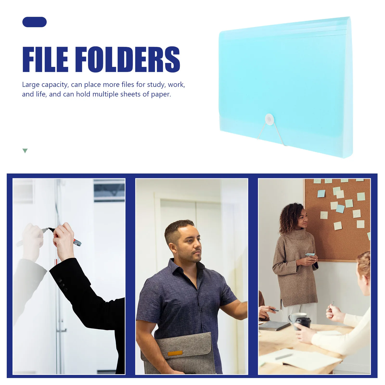 Multi Pocket Accordion Folder Expanding File Organizer for Small Documents Bills Checks Materials Portable Lightweight Desktop