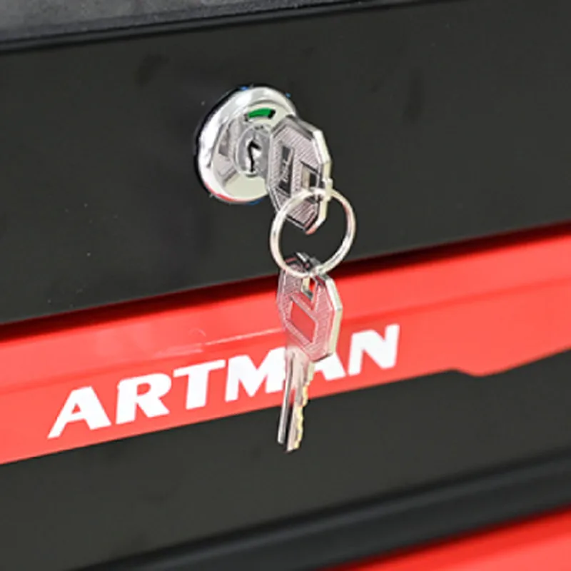 Tool BoxHeavy Duty Rolling Tool Cabinet with 4 Drawers Steel Storage on Wheels