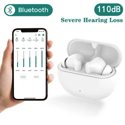 Rechargeable Bluetooth Hearing Aid For Deafness Portable TWS Elderly Ear Listening Sound Amplifier Device For Deaf Wireless