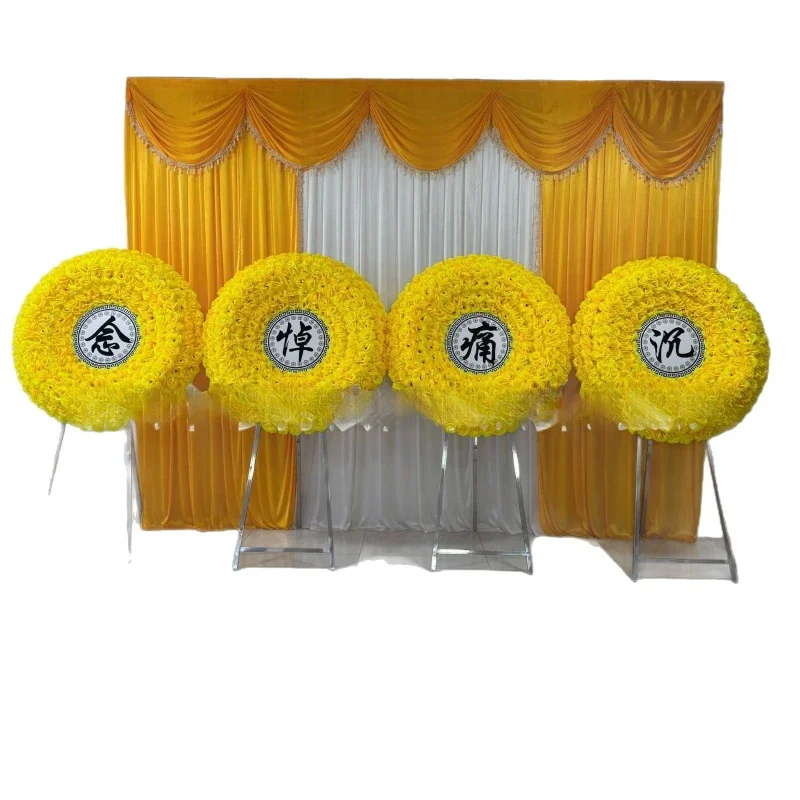 Simulation wreath placement Wreath memorial hall decoration Memorial white goods