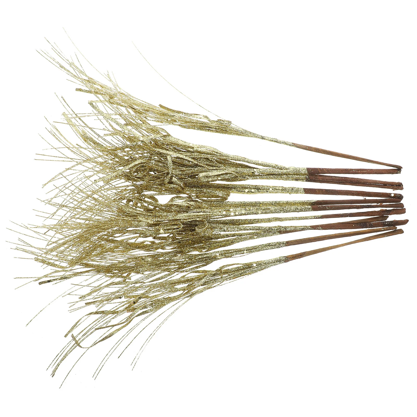 

12pcs Glitter Stems Christmas Tree Filler Decorative Stem Picks Fake Twigs Berries Branches Home Wedding Party Decoration