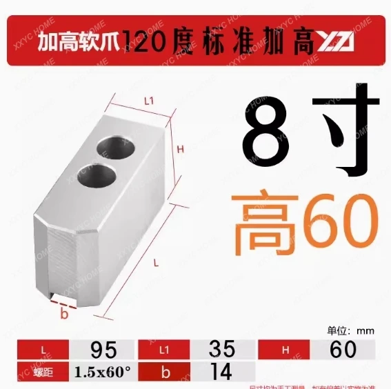 

Three jaw chuck L-shaped