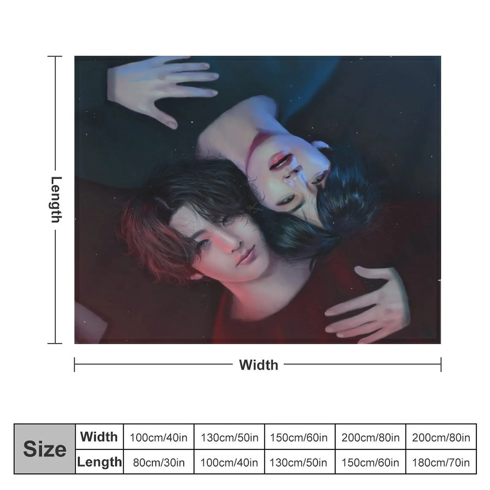 Taekook -Reqium Throw Blanket Beach Thermal Nap Blankets