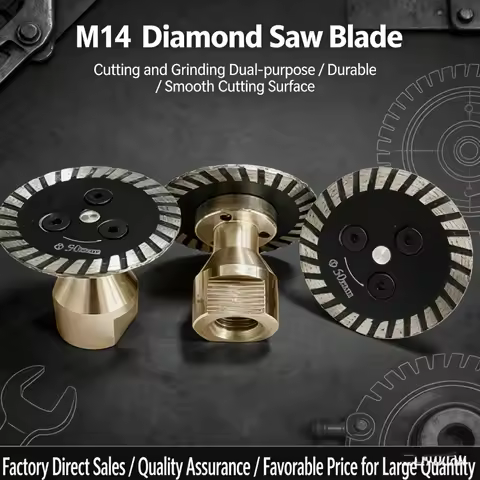 40mm 50mm Diamond Mini Saw Blade with M14 Flange Vacuum Brazed Grinding Disc for Tile Marble Concrete Cutting Tool