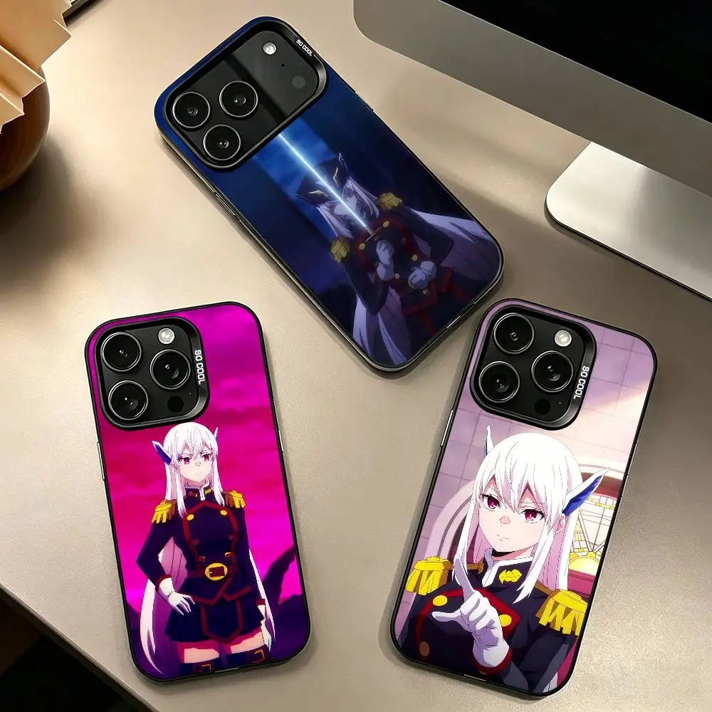 

Chained S-Soldier Anime Kyouka Uzen Phone Case For iPhone 17,16,15,14,13,12,11 Plus,Pro Max,XS,Colorful Silver Black Cover