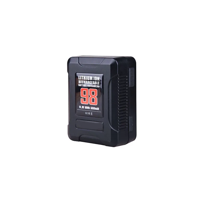 High Capacity 98Wh 6800mAh 14.8V Gold Mount Battery for Camera Compact Smart Battery with D-Tap and 5V USB Outputs in Stock view 6
