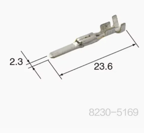 6000pcs DJ617Y-2.2A automobile wiring copper terminal, Automobile Connector 8230-5169