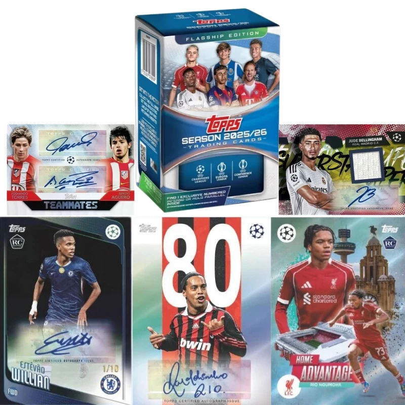 Tarjeta Coleccionable Oficial Original TOPPS 2026 UCC UEFA Club Match Zinedine Yazid Zidane Ronaldo De Assis Moreira Legendary Star