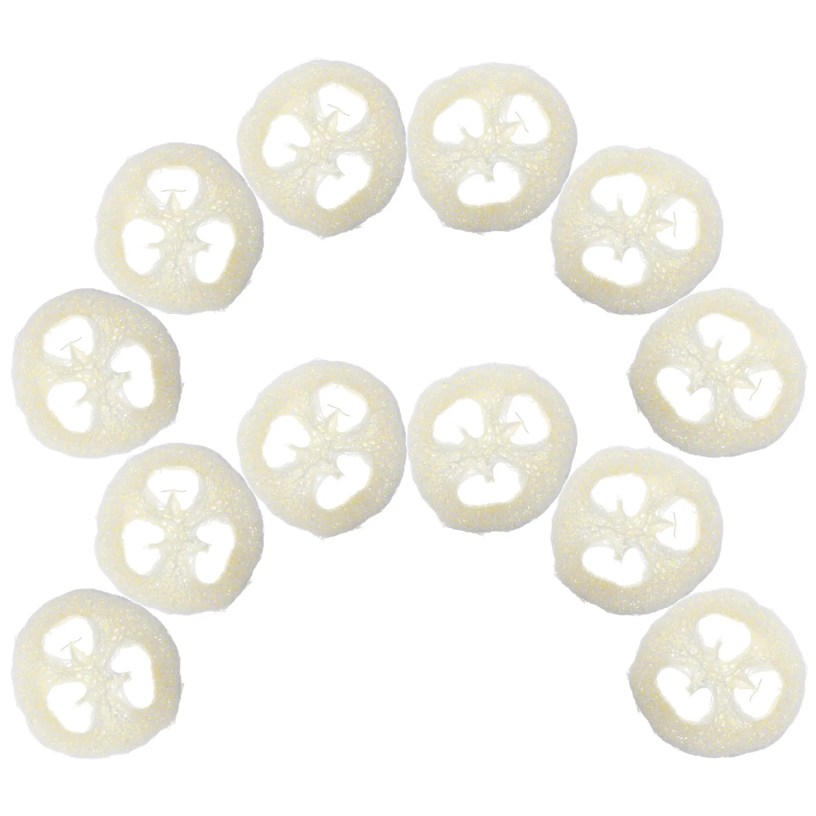 12Pcs Natural Loofah Soap Holder Soap Bar Holder Pad Christmas Stocking Stuffers Shower Self Draining Saver Non