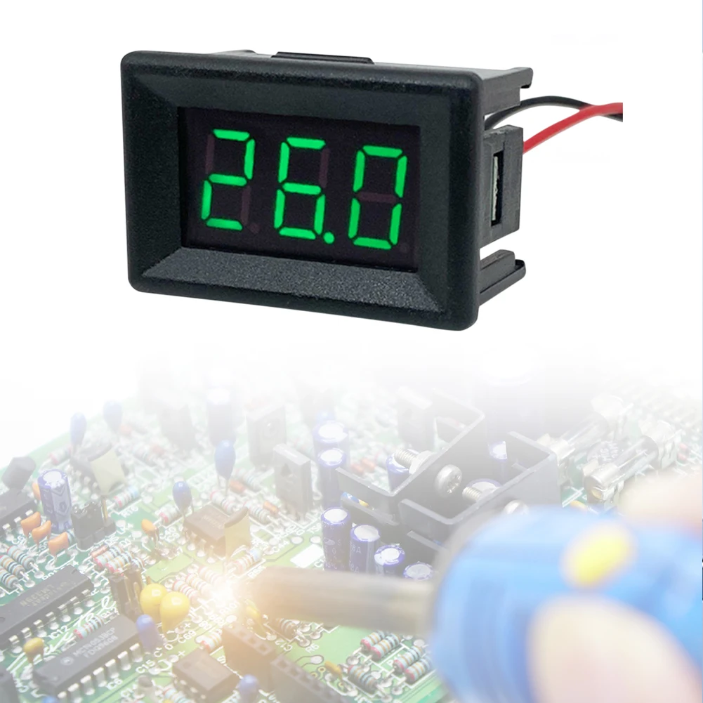 1-10PCS DC0-30V 0.36inch 2-Wire Voltage Meter Digital LED Mini Display Module LED Digital Voltmeter for Car Motor Vehicle Tools