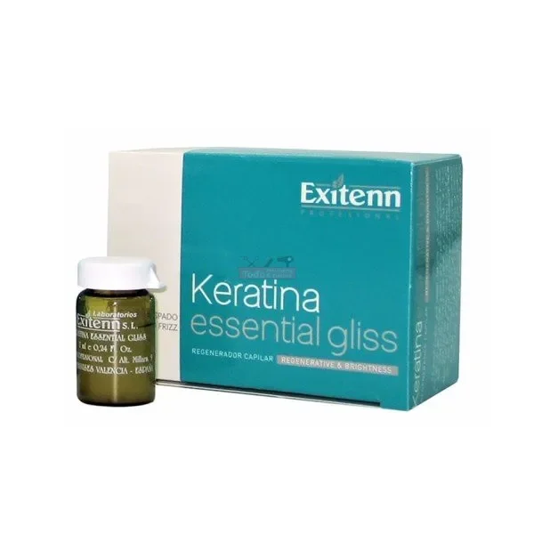 Exitenn Professional Ampollas Anti Encrespado Keratina 12 Ampollas de 7ml