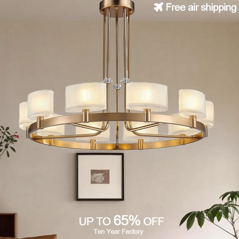 

Modern Luxury Glass LED Chandelier European Design for Living Room and Dining Room Ceiling Lighting and Home Decor