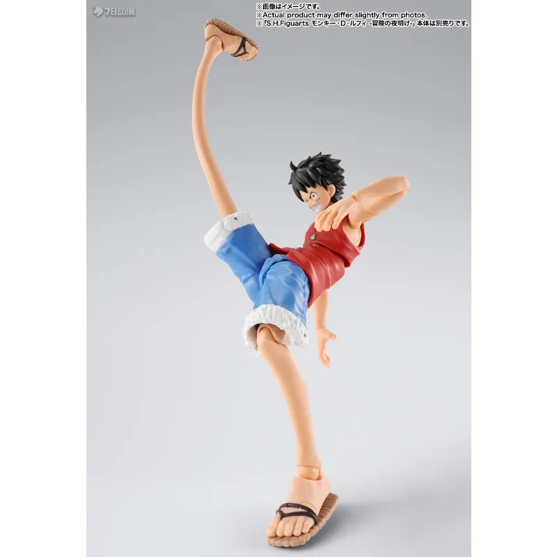 Autêntico bandai shf móvel amanhecer de aventura por munch d. Luffy anime figura de ação modelo brinquedos modelo meninos brinquedos presentes para meninos
