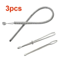 3PCS Garment Clips Sewing DIY Tools Elastic Tape Perforated Cross Stitch Threader Wear Elastic Clips (Wear Resistant Rope)